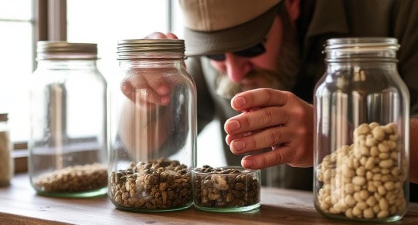 Survivalist Using Airtight Seals for Glass Storage Containers
