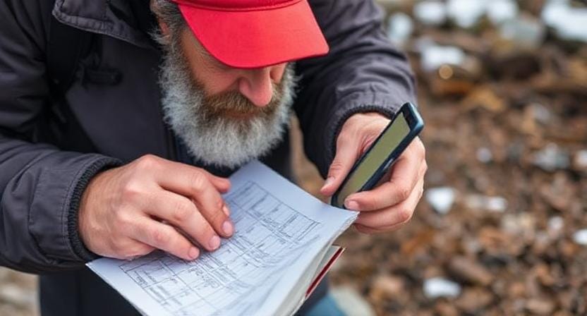 Survivalist Keeping Emergency Contacts Handy
