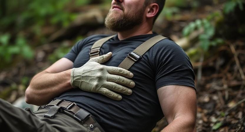 Survivalist Performing Chest Compressions