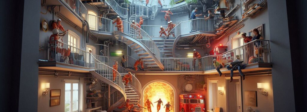 Escape Routes and Safe Zones