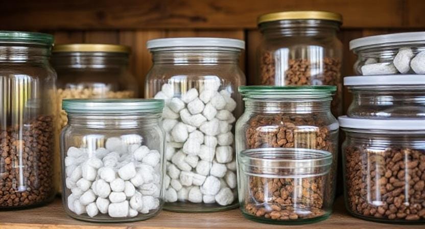 Survivalist Using Glass Storage Containers