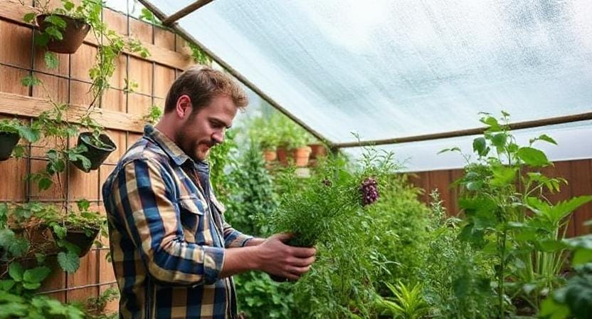 Survivalist Embracing Vertical Gardening