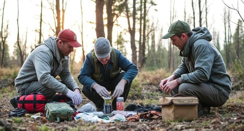 Survivalist Training with a Medical Kit