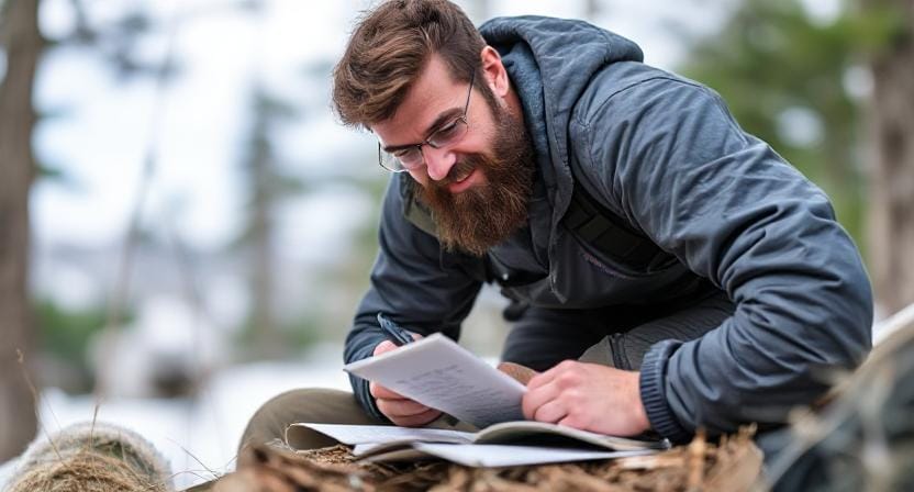 Survivalist Creating a Communication Plan with Friends