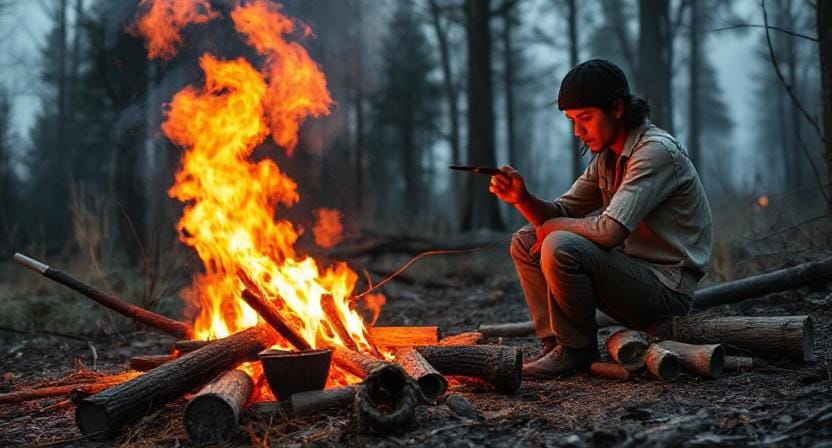 Survivalist Fire Crafting in a Post-Apocalyptic World