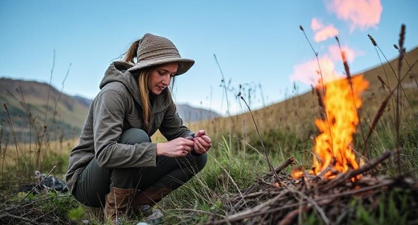 Survival Mindset - Woman Using the Resources That Are Available