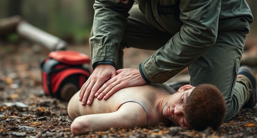 Survivalist Performing CPR