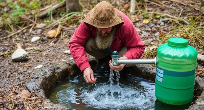 Survivalist Using Municipal Water Supplies