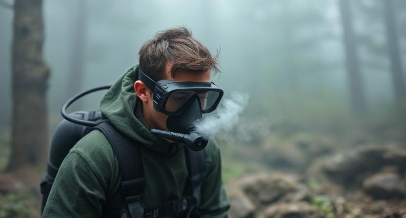 Survivalist Using Breathing Methods