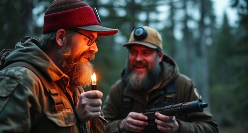 Survivalist Using Humor To Protect Himself