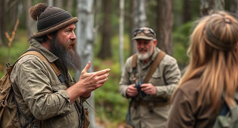 Survivalist Talking to People