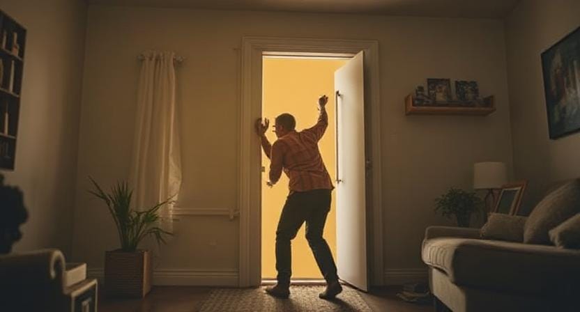 Survivalist Strengthening Points of Entry in the Home During a Crisis