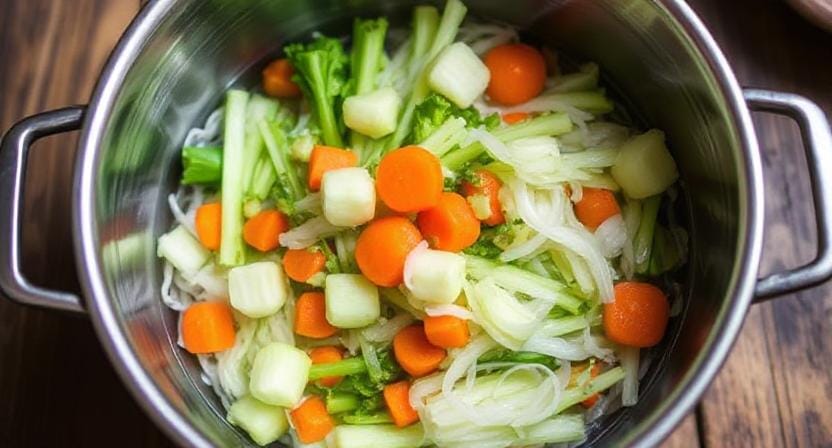 Survivalist Blanching Vegetables