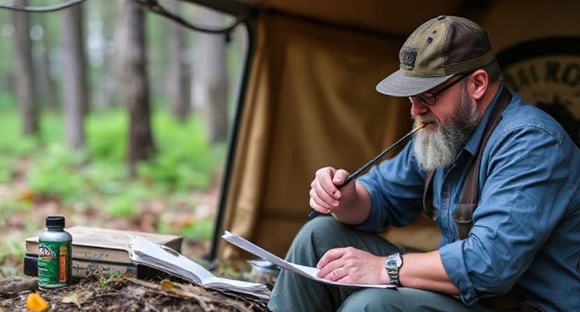 Survivalist Creating an Emergency Contact List