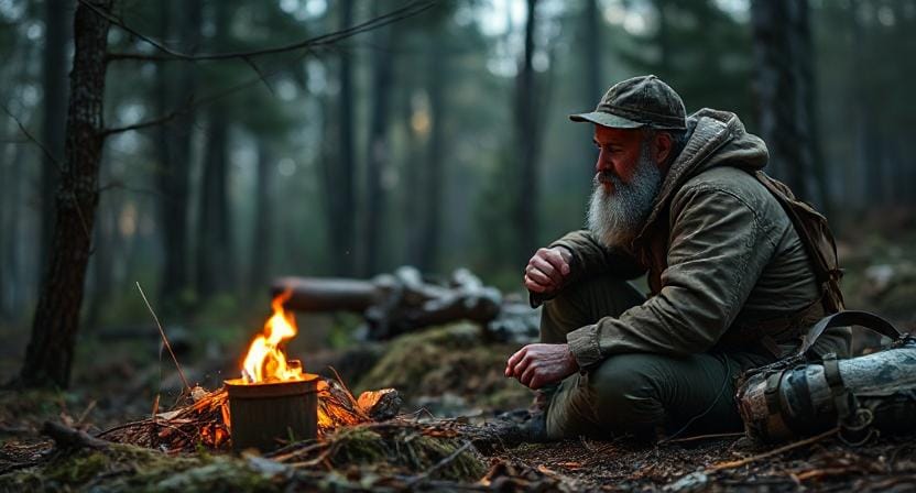 Survivalist Staying Calm