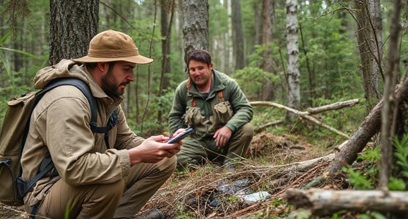 Survivalist Using Communication