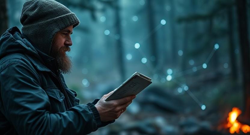 Survivalist Making His Own Network of Information