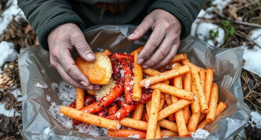 Survivalist Freezing Food