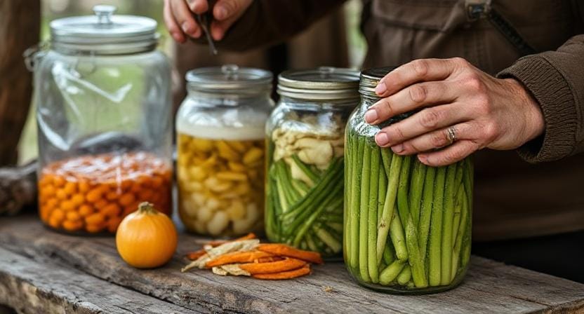 Survivalist Fermenting Food