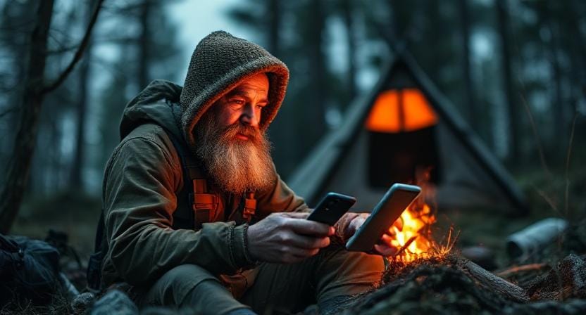 Survivalist Using Social Media