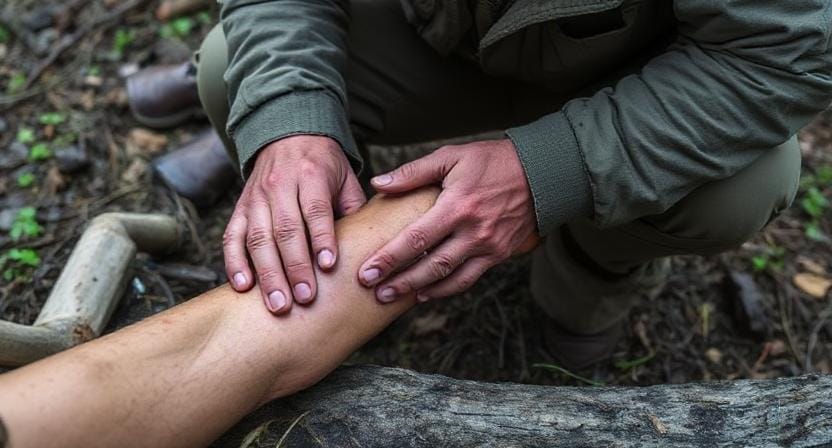 Survivalist Bandaging Wounds