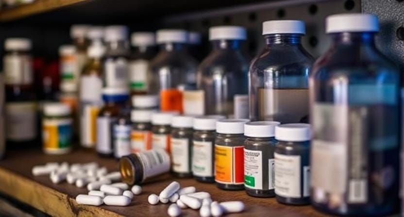 Survivalist Stockpiling Medicine for Long-Term Survival Emergencies