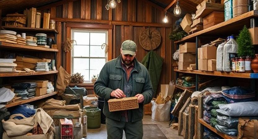 Survivalist Stocking the Home for Emergencies