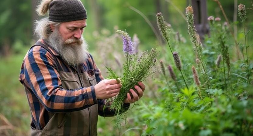 Survivalist Choosing the Right Herbs
