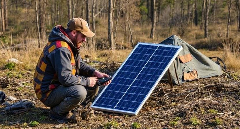 Survivalist Using Solar Power