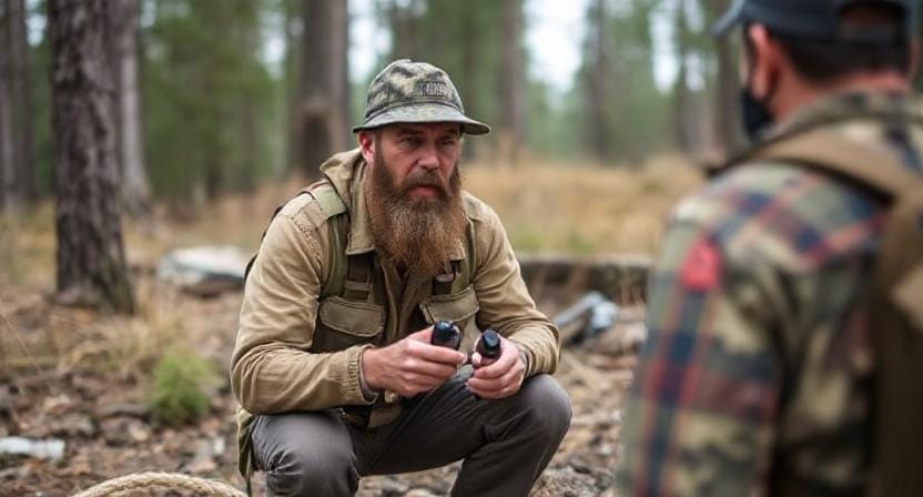 Survivalist Setting up Ways To Talk To Other Survivors