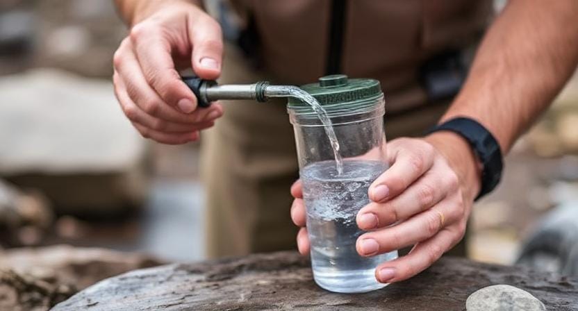 Survivalist Filtering Water Solar Water Disinfection