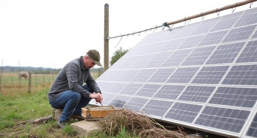 Homesteader Making an Energy System