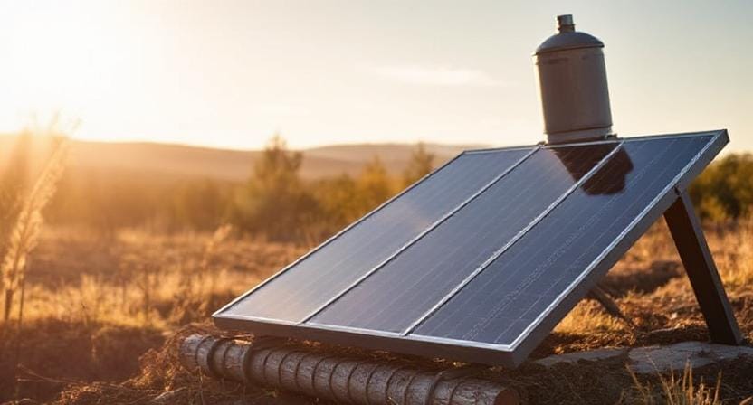 Survivalist Gathering Your Materials for Solar Heating