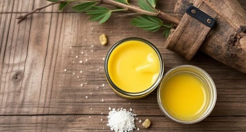 Survivalist Using Simple Salves for Skin Issues