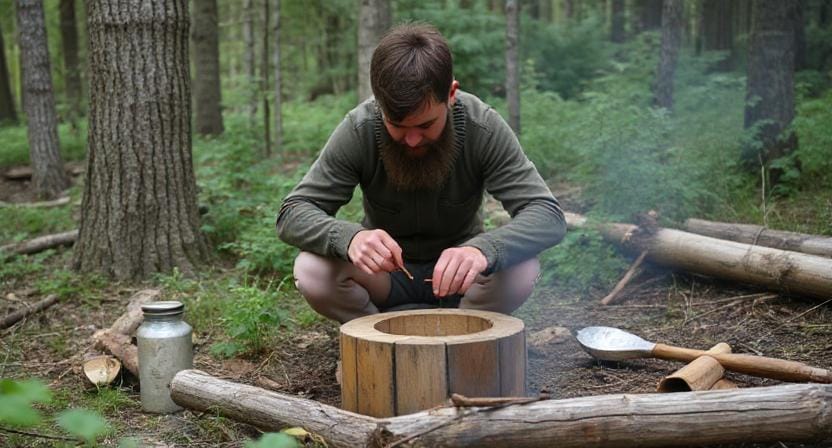Survivalist Making Salves