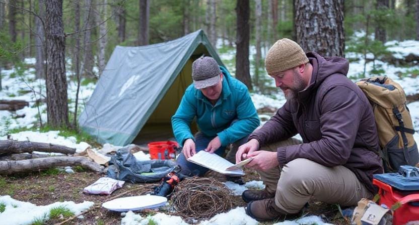 Survivalist Making Backup Plans