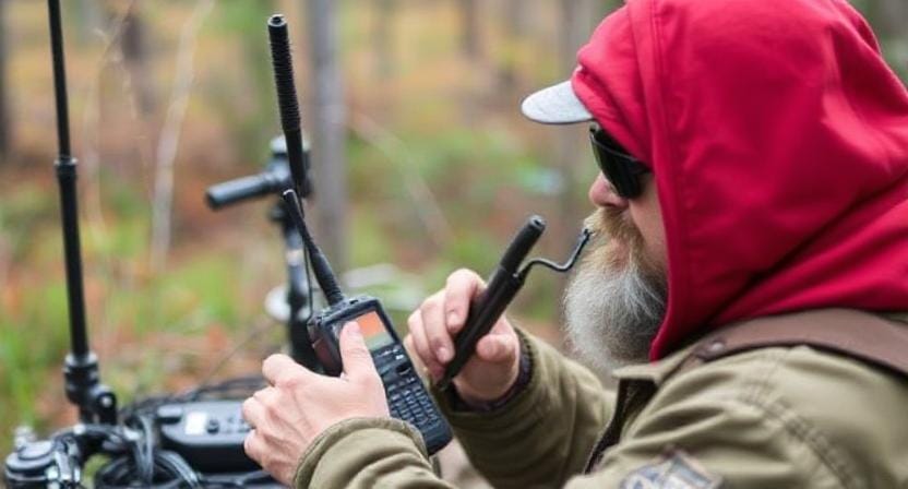 Survivalist Buying Equipment for a Radio Communication Network