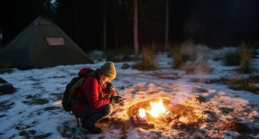 Survivalist Establishing Emergency Contacts