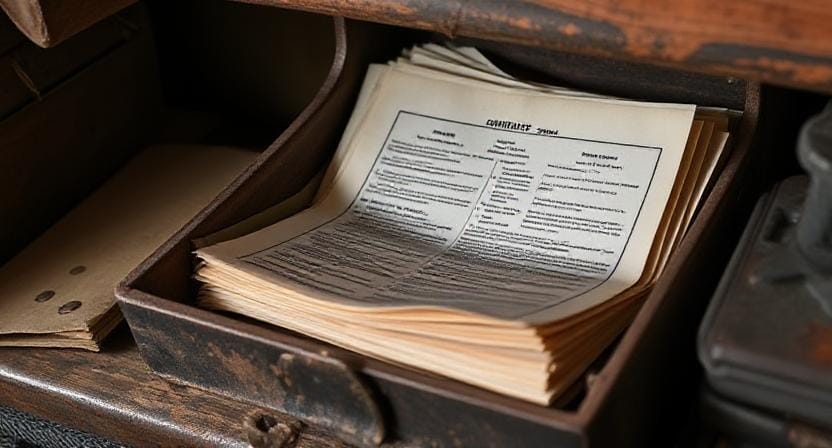Survivalist Storing and Protecting Important Documents