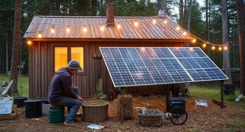 Homesteader Creating a Sustainable Energy System