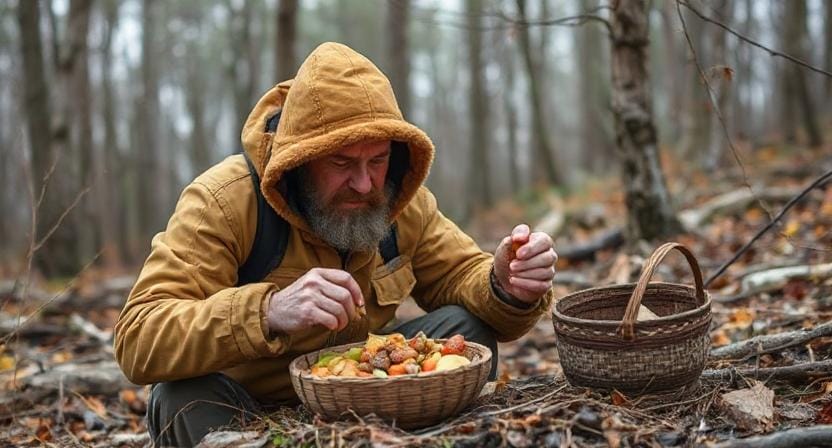 Survivalist Avoiding Poisonous Food