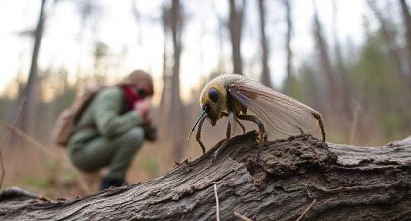 Survivalist Dealing with Common Pests