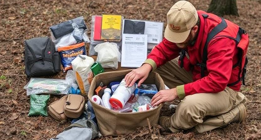 Survivalist Packing an Evacuation Kit for Fire Season