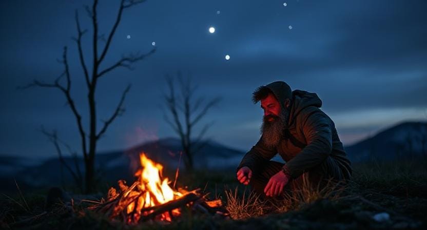 Survivalist Getting in Touch with His Feelings