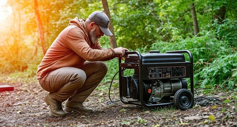Survivalist Installing a Generator