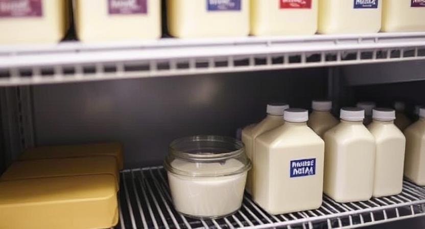 Survivalist Controlling the Temperature When Storing Dairy Products Safely