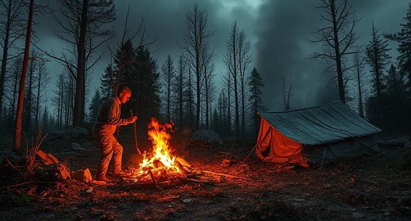 Survivalist After a Disaster Strikes