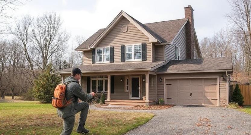 Survivalist Designating Safe Zones Around the House