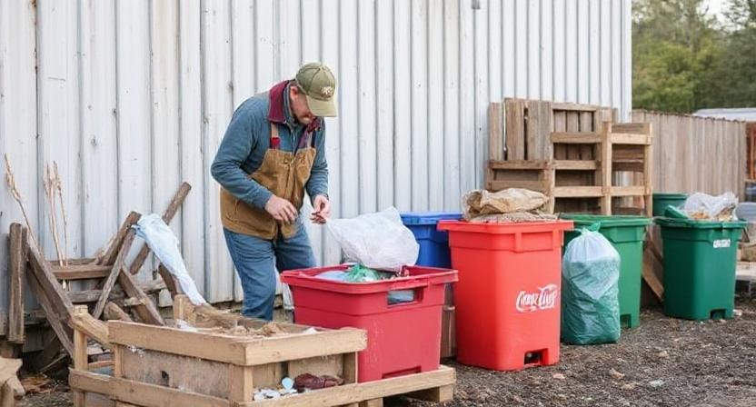 Homesteader Recycling Correctly