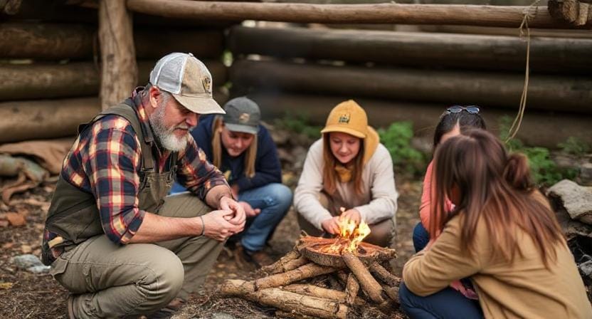 Survivalist Teaching Through Building Community Knowledge